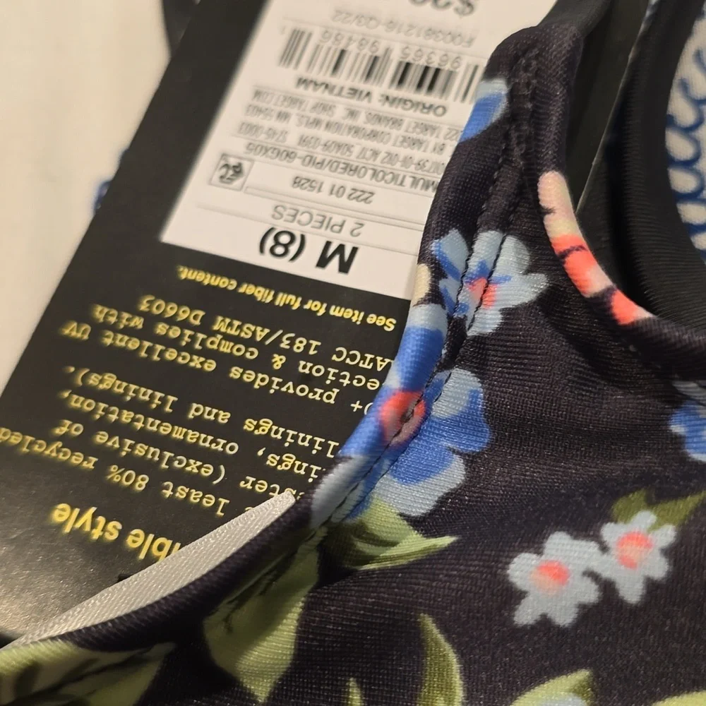❤️10/$13 New floral bikini top
